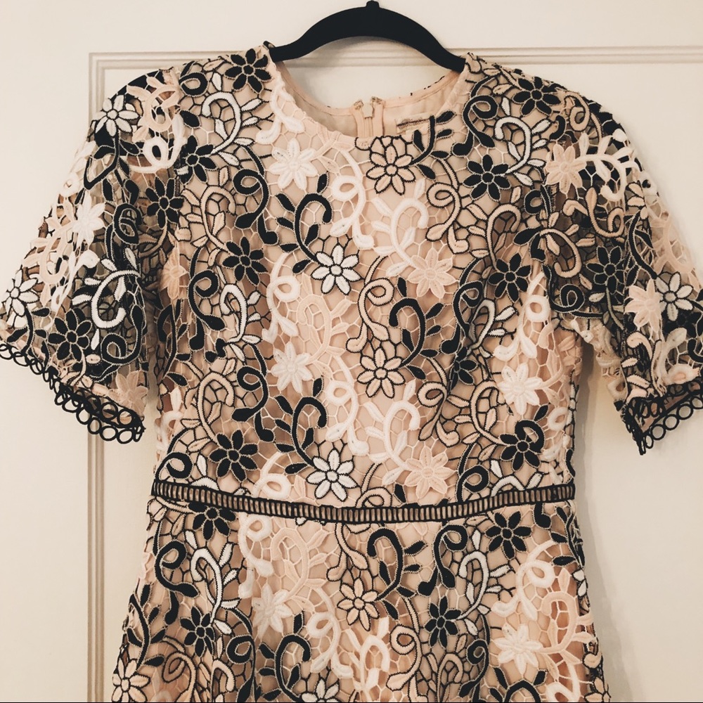 NWOT Anthropologie Shoshanna Flutter Sleeve Dress - Picture 4 of 6